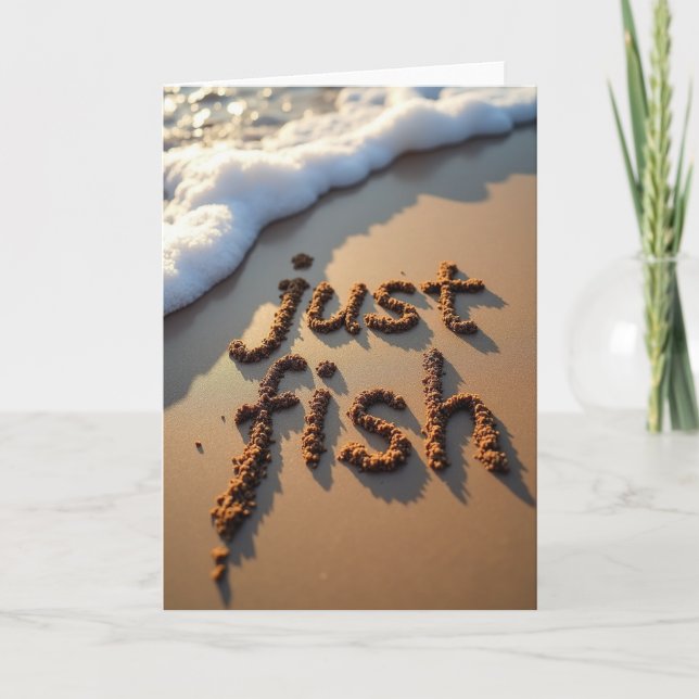 Sandy Just Fish Fathers Day Card (Front)