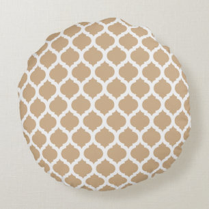 Sandy Moroccan Pattern Round Pillows