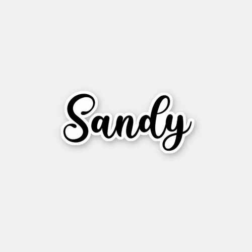Sandy Name _ Handwritten Calligraphy Sticker