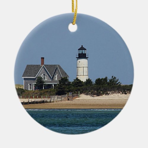 Sandy Neck Lighthouse Ceramic Ornament