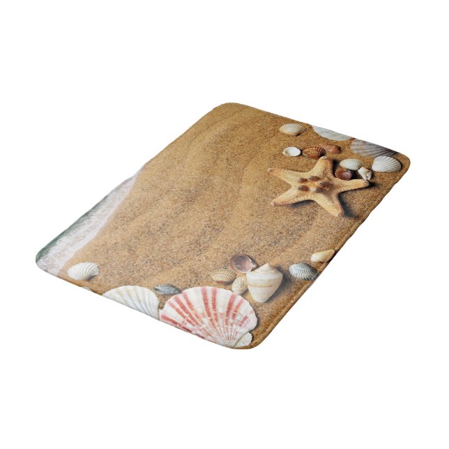 SANDY OCEAN BEACH BATH MAT (Angled)