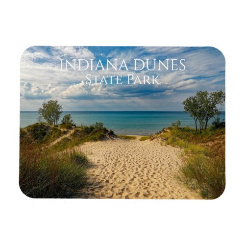 Sandy Path to Lake Michigan Beach Indiana Dunes Magnet