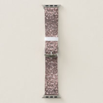 Sandy Pink Chunky Glitter Look  Apple Watch Band