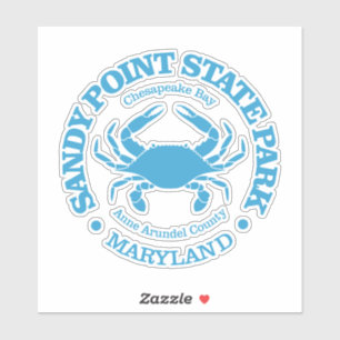 Sandy Point SP (crab) Sticker