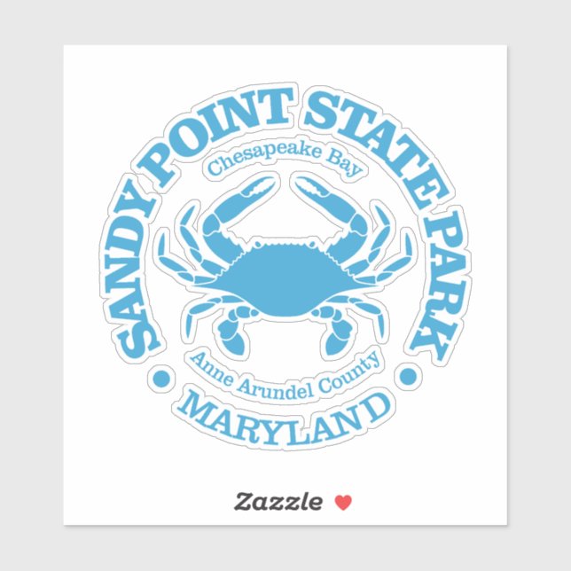 Sandy Point SP (crab) Sticker (Sheet)