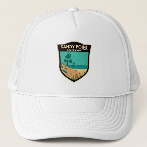 Sandy Point State Park Maryland Badge Trucker Hat