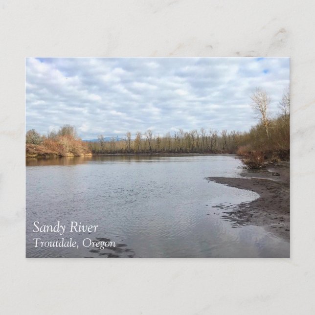 Sandy River, Troutdale, Oregon Poster Mouse Pad Po Postcard (Front)