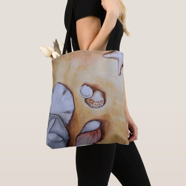 Sandy Seashells Tote Bag