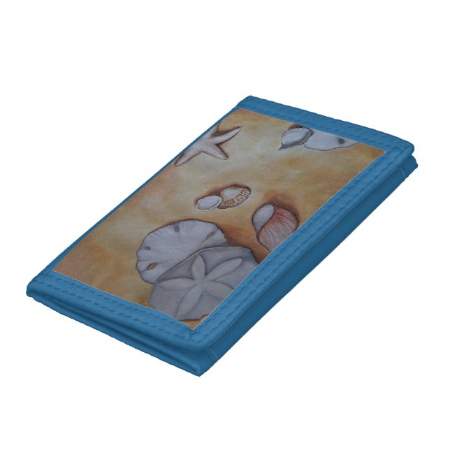 Sandy Seashells  Trifold Wallet (Bottom)