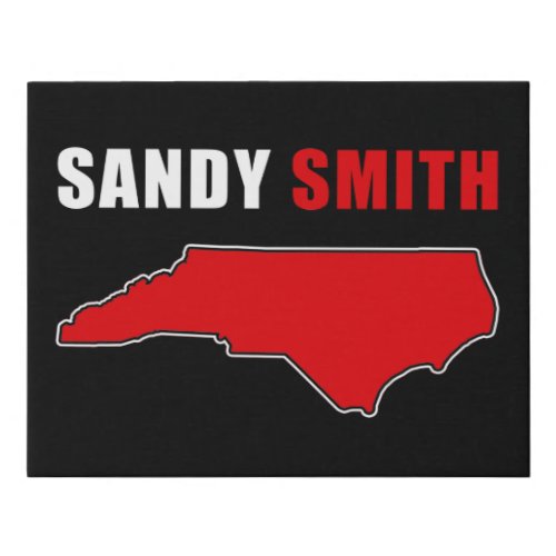 Sandy Smith North Carolina Congress USA  Faux Canvas Print