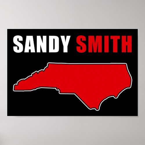 Sandy Smith North Carolina Congress USA   Poster