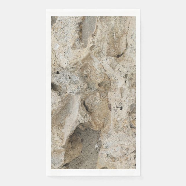 Sandy stone pattern paper guest towels (Front)