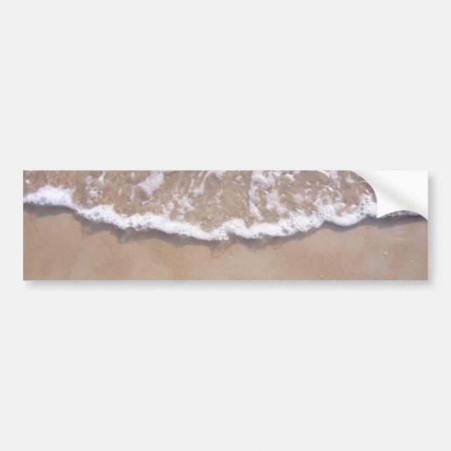 Sandy Surf on the Beach Bumper Sticker (Front)