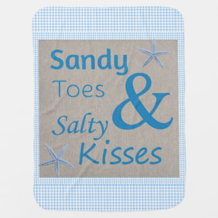 Beach Quotes Baby Blankets Zazzle