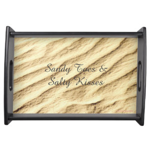 Sandy Toes and Salty Kisses Beach Sand Serving Tray