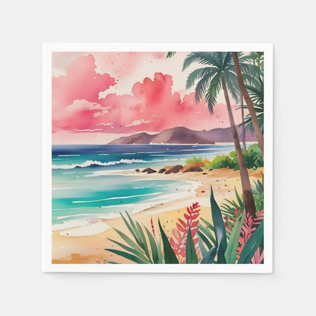 Sandy Toes Napkins (Front)