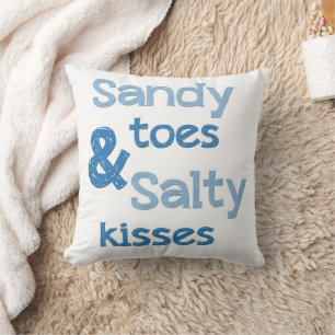 Sandy Toes Salty Kisses Pillow