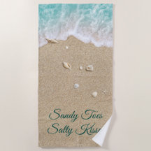Sandy Toes Salty Kisses Turquoise Beach Waves