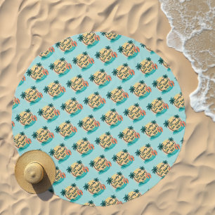 Sandy Toes Sun-Kissed Nose Beach Aesthetic Beach Towel