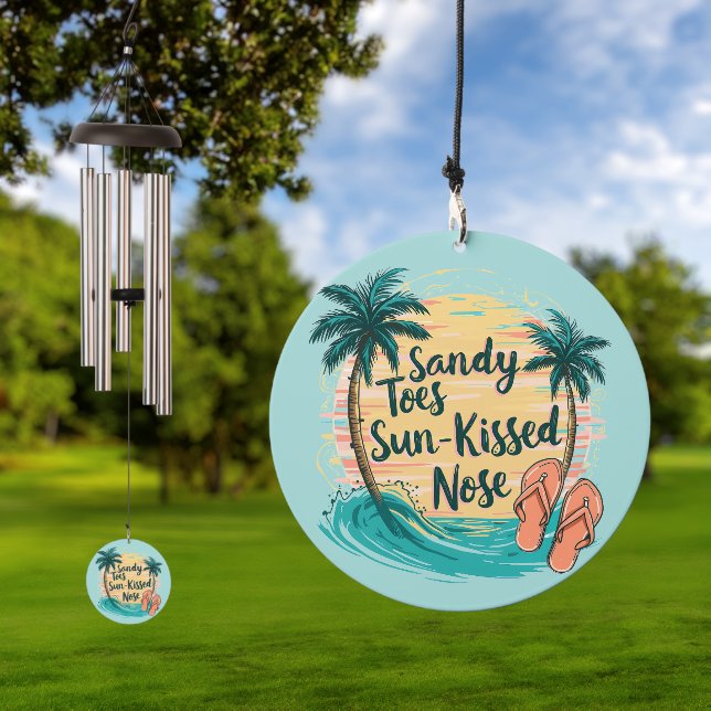 Sandy Toes Sun-Kissed Nose Beach Aesthetic Wind Chime (Outdoor)