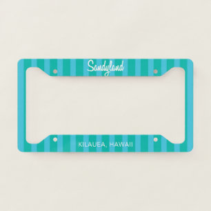 Sandyland Hawaiian Stripes License Plate Frame