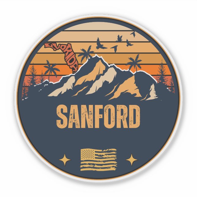 Sanford, Florida  Sticker (Front)