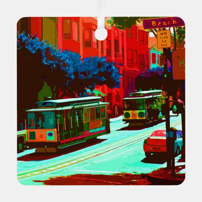 SanFrancisco 005 Metal Ornament (Front)