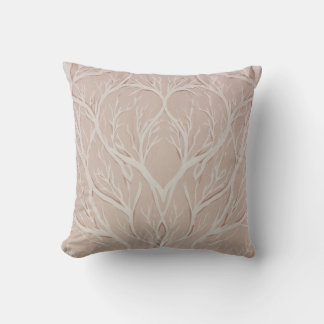 Sanftes Botanisches Baumdesign – Minimalistische N Throw Pillow