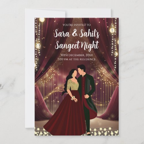 Sangeet invitations  Digital Sangeet cards