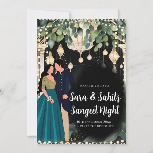 Sangeet invites  Digital Sangeet cards