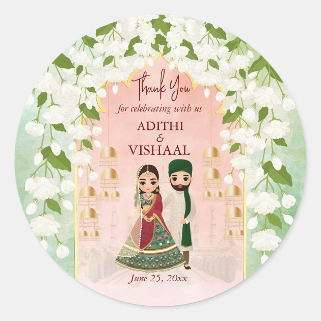 35 PERSONALISED Mehndi Stickers Favours, Gifts- 37mm | eBay