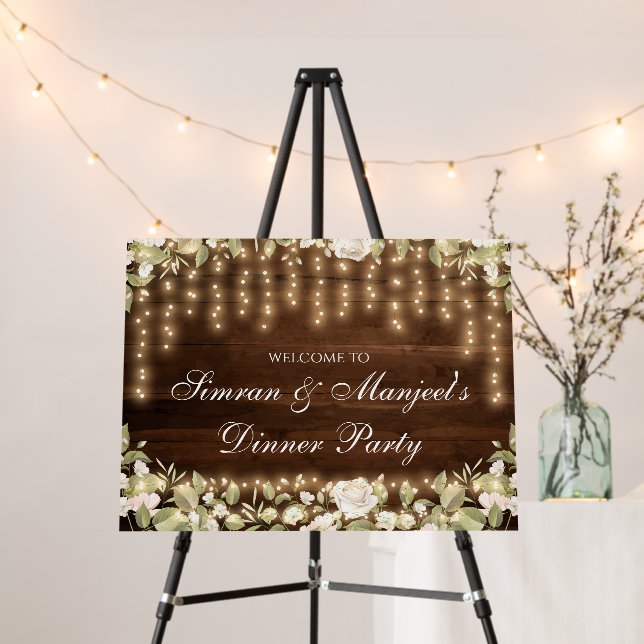 Sangeet welcome board & Sangeet welcome signs (In Situ (Stand))