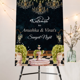 Sangeet Welcome Sign Board, Sangeet Night Decor