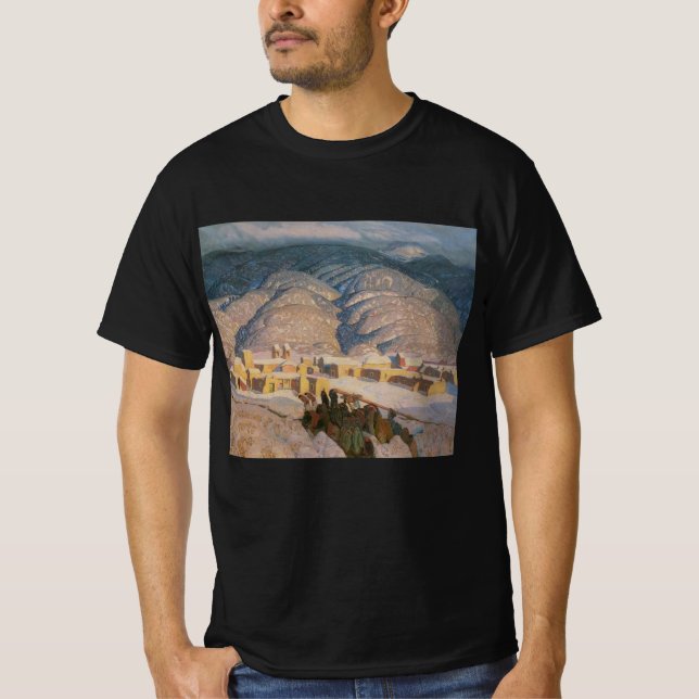 Sangre de Cristo Mountains by Blumenschein T-Shirt (Front)
