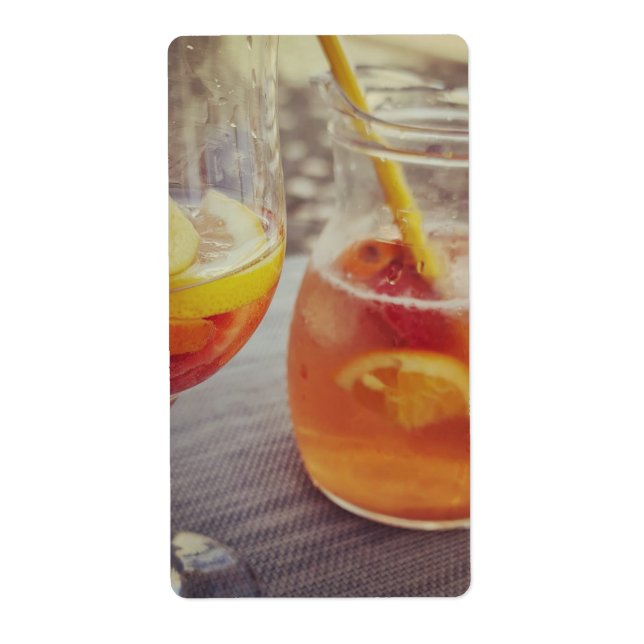 Sangria and Sunshine Label (Front)