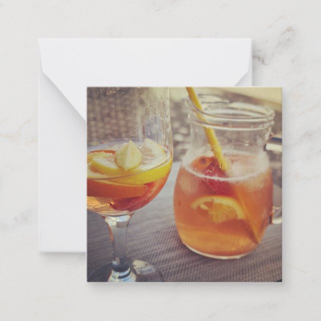 Sangria and Sunshine Note Card (Front)