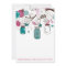 Sangria and Teal Mason Jars Baby Shower Invitation