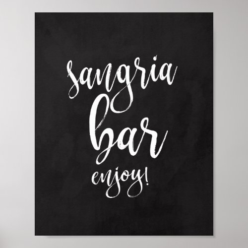 Sangria Bar Chalkboard 8x10 Wedding Sign
