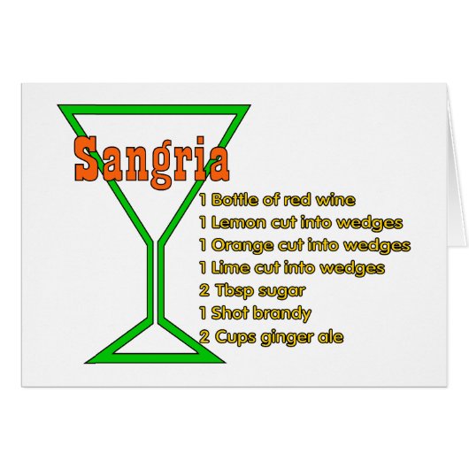 Sangria Cards (Front Horizontal)