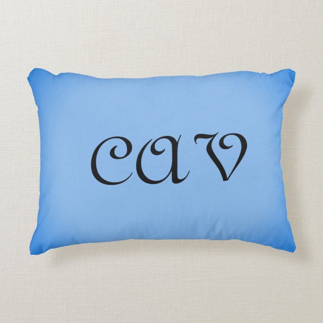 Sangria Cornflower Blue  Accent Pillow (Front)