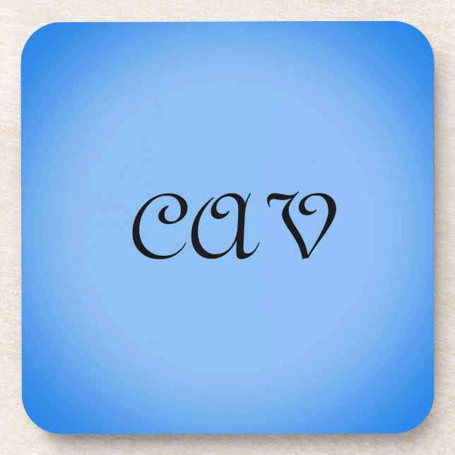 Sangria Cornflower Blue  Beverage Coaster (Front)