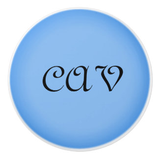 Sangria Cornflower Blue Ceramic Knob