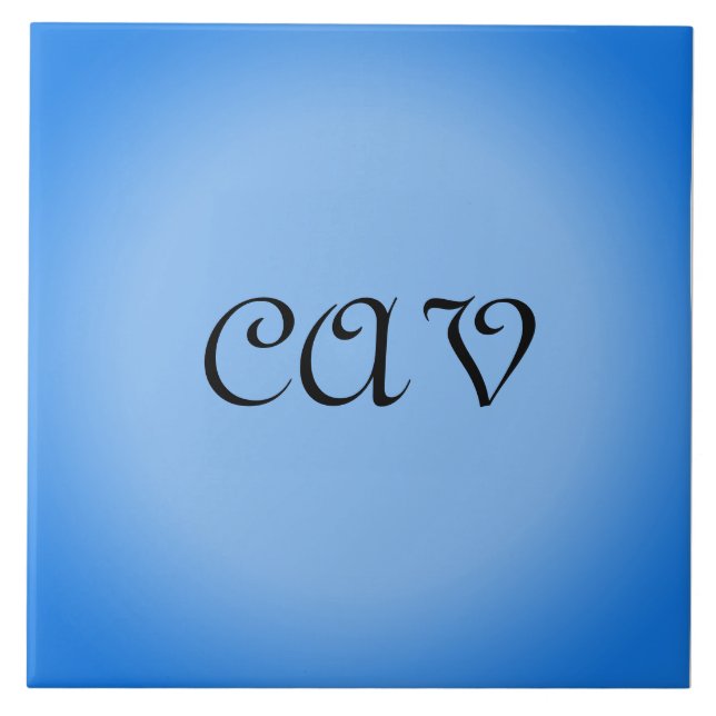 Sangria Cornflower Blue  Ceramic Tile (Front)