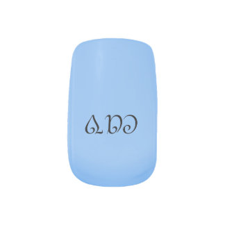 Sangria Cornflower Blue Minx Nail Art