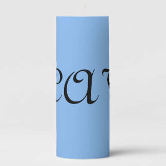 Sangria Cornflower Blue Pillar Candle