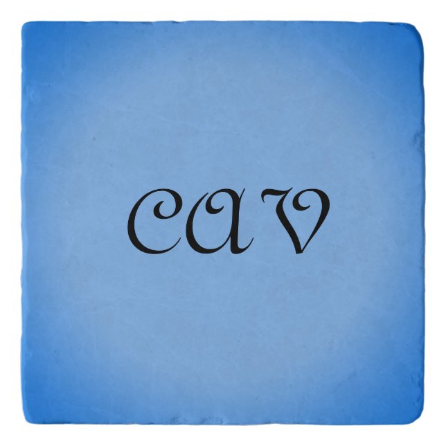 Sangria Cornflower Blue  Trivet (Front)