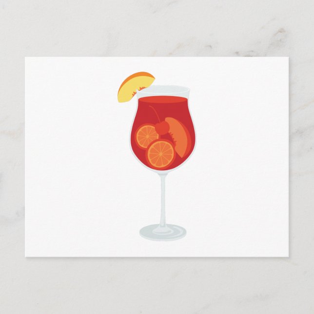Sangria Drink Postcard (Front)