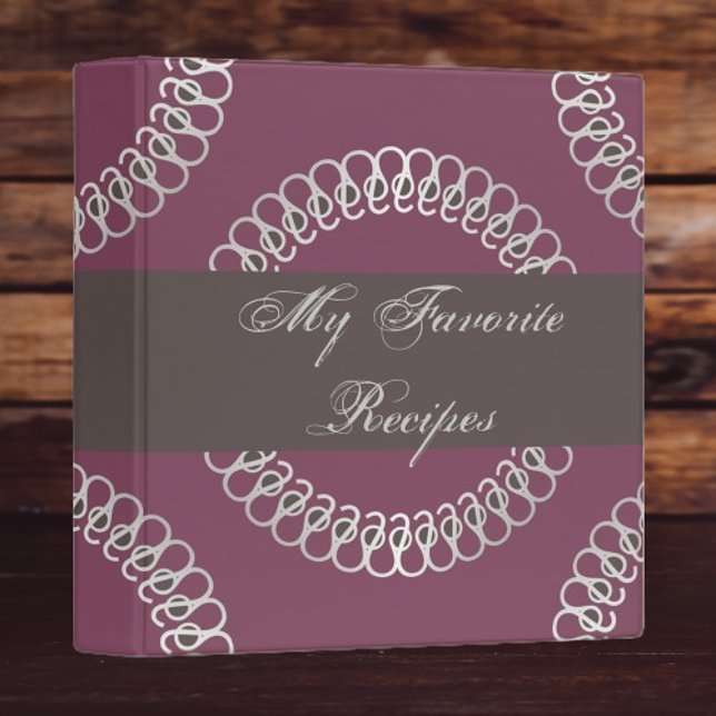 Sangria Eyelets Recipe Book 3 Ring Binder (Sangria Eyelets Recipe Book Binder)