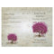 Sangria Heart Leaf Tree Wedding Programs