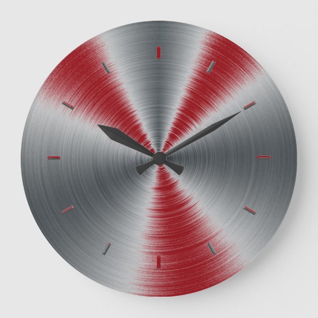 Sangria Highlights One Color Large Clock (Front)